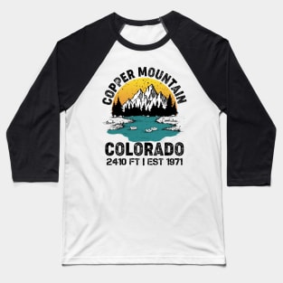 Copper Mountain Ski Resort Colorado Baseball T-Shirt